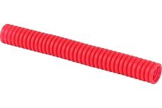 Гофрированная труба Рувинил 25 мм ПНД красная защитная для МПТ 50 м 22500К