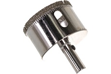 Коронка с центрирующим сверлом по стеклу и керамике (45х55 мм) Vertextools 336-45-55