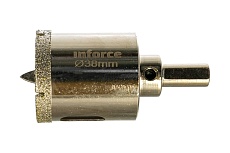 Коронка алмазная по стеклу и керамике (38 мм; 30 мм) Inforce 11-01-072