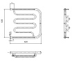 Полотенцесушитель водяной Aquanet Porto ПМ-2 60x60 см