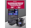 Домкрат бутылочный низкопрофильный двухштоковый Forsage 20т, h min 150мм, h max 245мм F-TH810003 BIG(57205)