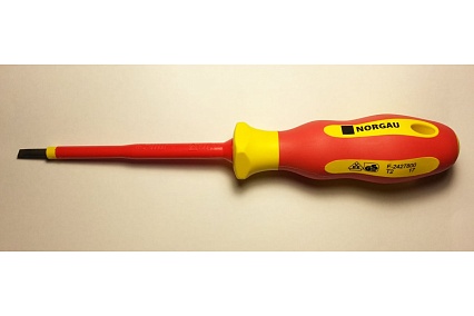 Шлицевая диэлектрическая отвертка Norgau 4x100 мм, тип N171-4x100 067062240