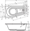 Акриловая ванна Riho Delta 150x80 см L