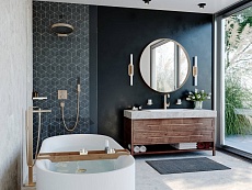 Держатель для стакана Hansgrohe AddStoris 41749140 шлифованная бронза