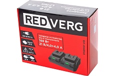 Зарядное устройство для 2-х аккумуляторов 18 В, 4 Ач Redverg 6678956
