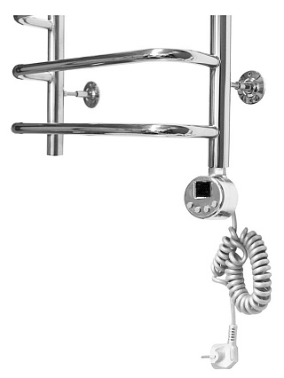 Полотенцесушитель электрический Domoterm Стефано П5 400x500 ER, ТЭН справа, хром