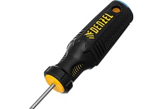 Отвертка Denzel SL3x75 мм, S2, трехкомпонентная рукоятка 121887