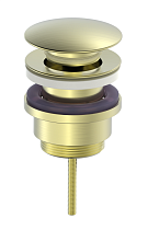 Донный клапан Oliveeka OL-SS07-BG универсальный, click-clack, золото матовое