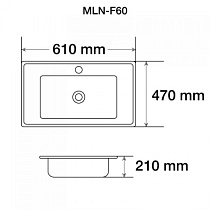 Раковина Melana MLN-F60 61 см