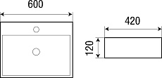 Раковина WeltWasser Elbach 2173 MBL 60 см голубой матовый