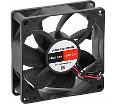 Осевой вентилятор SILART 80x80x25, 12 VDC, подшипник качения G0825-D12X-7PBHL