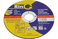 Круг отрезной 125x2.0x22.23 мм, 14А F46 RinG 194591