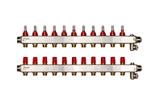 Коллекторы Danfoss SSM-11F с расходомерами 11 контуров 088U0761