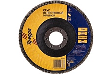 Круг лепестковый торцевой (125х22 мм; Р120) Тундра 1124387