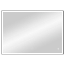 Зеркало Континент Solid Led 100x80 см с подсветкой, черный ЗЛП1607