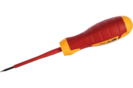 Диэлектрическая шлицевая отвертка SL2.5*75мм, до 1000V Berger BG BG1051
