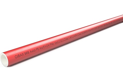 Труба PEX-a из сшитого полиэтилена GIBAX 16х2.0 мм, 6 бар, 240 м, красная PE-Xa 1620-240Ev
