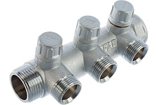 Запорный коллектор с 3 отводами FAR 1&quot; 3/4&quot; НР FK 3870 134