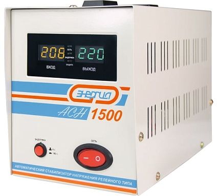Стабилизатор с цифровым дисплеем Энергия АСН-1500 Е0101-0125