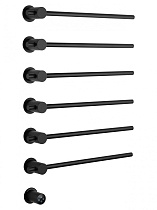 Полотенцесушитель электрический Wonzon&Woghand Baden WW-AL366-MB черный матовый