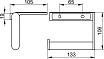 Держатель туалетной бумаги Keuco Plan 14973010000 хром