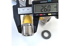 Сильфон для газа в оплетке ПВХ 3/4&quot;, 1.2 м, ВР/НР Профитт 4829794