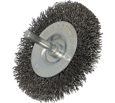 Щетка дисковая 120х20 мм, с хвостовиком, сталь Faster Tools 3495