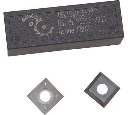 Нож сменный квадратный твердосплавный FHONK 15x15x2.5 37º HW (упаковка 10шт) 151525/37FK07-10