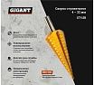 Сверло ступенчатое 4-32 мм, HSS-TIN Gigant GT-158