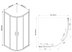 Душевой уголок Vincea Garda VSQ-1G 90x90 черный, прозрачный