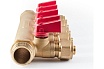 Коллектор с шаровыми кранами PROFACTOR в/н 3/4" х 5 вых 16 цанга PF MVP 266.5