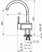 Смеситель для кухни Granula Standart ST-31 базальт