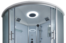 Душевая кабина Timo Standart T-6655SF Silver Fabric 150x150, без г/м, матовые стекла, хром