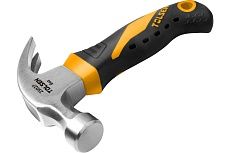 Молоток-гвоздодёр TOLSEN мини 225 г, фиберглас. рукоятка GRIPro 25027