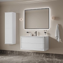 Тумба с раковиной Iddis Oxford Neo 100 см белый матовый OXN10W0i95K