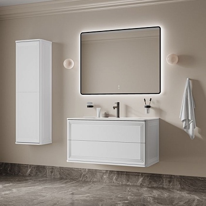 Тумба с раковиной Iddis Oxford Neo 100 см белый матовый OXN10W0i95K