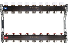 Коллектор из нержавеющей стали Rommer без расходомеров, 9 выходов Rms-3200-000009 RG0091LAMPE1VA
