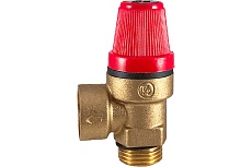 Клапан предохранительный STI мембранный ГГ 1/2&quot; латунный, угловой (3 бар) D120-00880