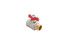 Шаровой кран MVI бабочка ДУ20, 3/4" ВН/НАР BV.514.05