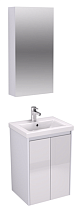 Мебель для ванной Velvex Klaufs 50 см подвесная, белый глянец