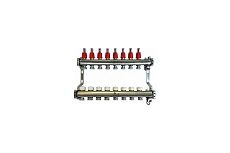 Коллекторный блок для теплого пола 1x3/4EU отв.-8 Gekon GK 72108