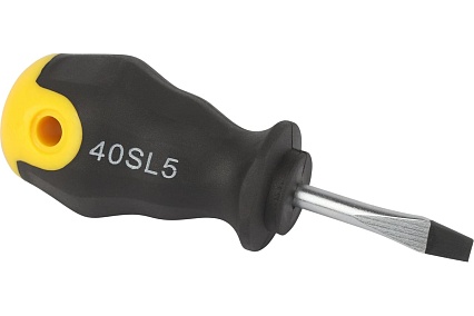 Шлицевая отвертка Эра SL5x40 мм, двухкомпонентная рукоятка Б0055860