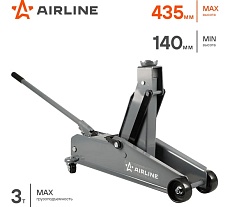 Домкрат подкатной Airline 3т (MIN - 140 мм, MAX - 435 мм) AJ3F430
