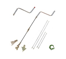 Набор: Штанга металлическая пробивная с замками диаметр 8 мм, длина - 10 штанг по 1 м. CROCODILE 50811-Н10