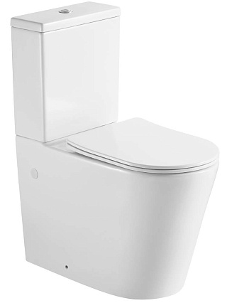 Унитаз-компакт Aquatek Оберон AQ1273H-00 высокий 70х37,5*89 см безободковый с микролифтом