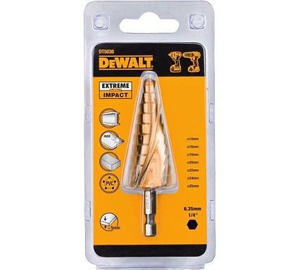 Сверло ступенчатое EXTREME IMPACT,14-25 мм DeWalt DT5030