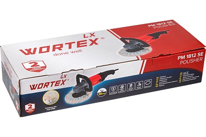 Полировальная машина Wortex LX PM 1812 SE 1200 Вт, 180 мм, 1000-3000 об/мин 1318467