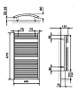 Полотенцесушитель электрический Zehnder Janda JAE-120-050/DD NCS-S-1030-R80B