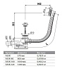 Слив-перелив Alcaplast A55BLACK-100 100 cм, черный матовый