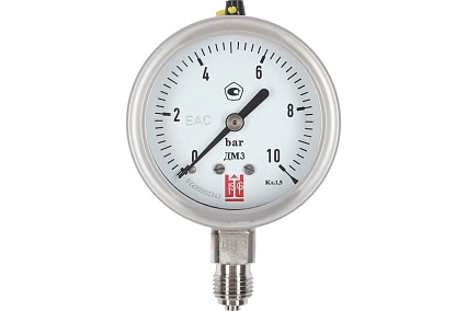 Манометр ДМ 3 063 Р (0-10) бар, класс 1.5, G1/4", DIN CASE BD 1153100004
